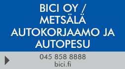 Bici Oy / Metsälä autokorjaamo ja autopesu logo